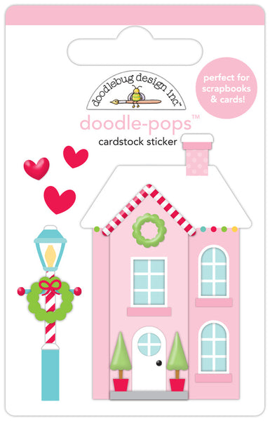 Doodlebug Design,  Doodle-Pops 3D Stickers, Sugarplum Street