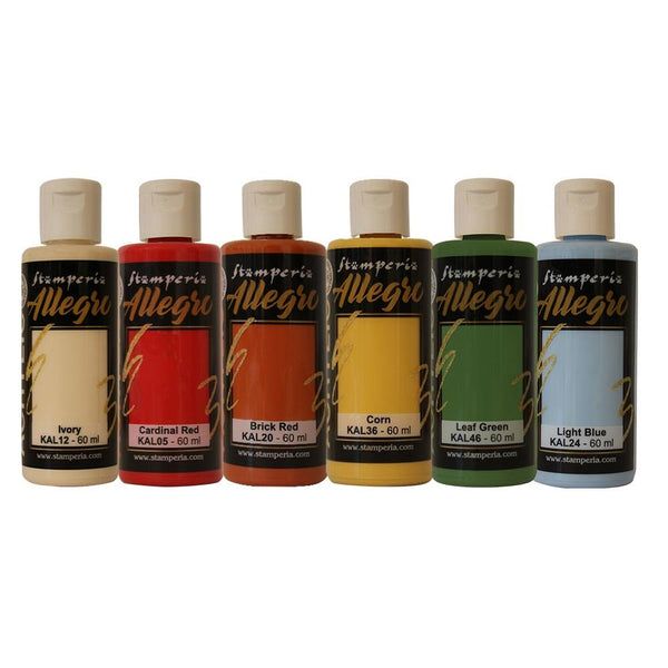 Stamperia Allegro Paint Set 6/Pkg, Sunflower Art (Please see Note)