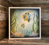 Sweet Poppy Stencil: A6 Stamp, Deep Sea