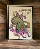 Sweet Poppy Stencil: A5 Stamp, Octopus