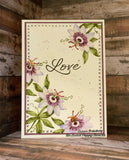 Sweet Poppy Stencil: Passion Flower Stamp