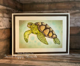 Sweet Poppy Stencil: A6 Stamp, Turtle