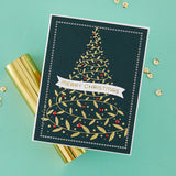 Spellbinders Glimmer Hot Foil Plate, The Holidays Collection, Swirling Foliage Tree (GLP-414)