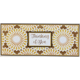 Crafter's Workshop, Layered Card Stencil 8.5"X11", Slimline Layered Triple Flowers