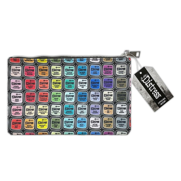 Tim Holtz Distress Zipper Bag, Medium, 6"X10" (TDA85836)