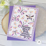 Taylored Expressions, Embossing Folder, 6"x6", Fluttering Friends (TEEF70)