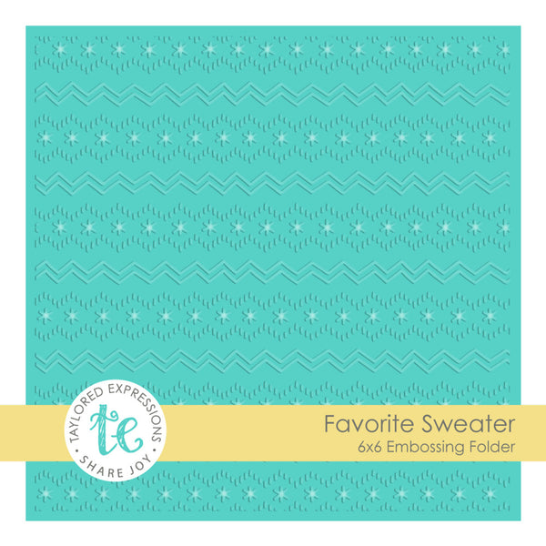 Taylored Expressions, Embossing Folder, Favorite Sweater (TEEF83)