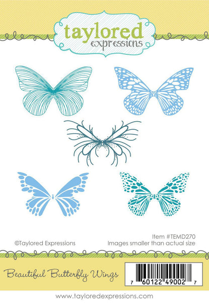 Taylored Expressions, Cling Stamp, Beautiful Butterfly Wings (TEMD270)