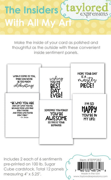 Taylored Expressions, The Insiders, With All My Art (TEPP282)