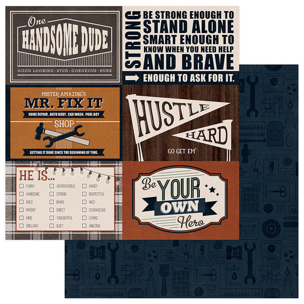 This Guy -Strong & Brave, 4x6 Cards - Scrapbooking Fairies