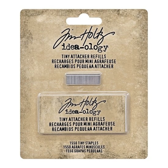 Tim Holtz Idea-Ology, Tiny Attacher Refill Staples .25" 1,550/Pkg (TH92801)