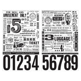 Tim Holtz Idea-Ology Remnant Rubs Rub-Ons 4.75"X7.75" 2/Pkg, Eccentric (TH94237)