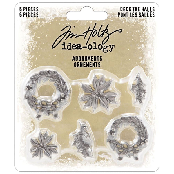 Tim Holtz Idea-Ology, Adornments, Deck The Halls
