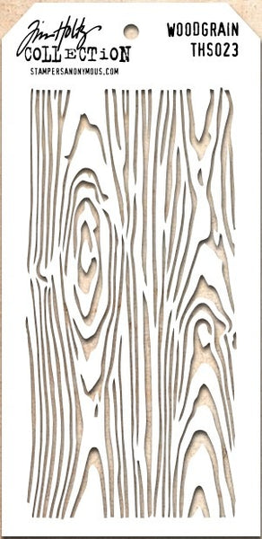 Stampers Anonymous, Tim Holtz Layered Stencil 4.125"X8.5", Woodgrain