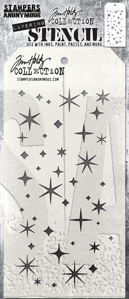 Stampers Anonymous , Tim Holtz Layered Stencil 4.125"X8.5", Twinkle
