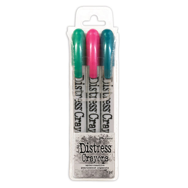 Tim Holtz Distress Crayon Pearl Set, Holiday Set# 4