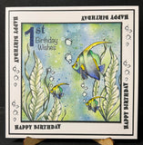 Sweet Poppy Stencil: A6 Stamp, Deep Sea