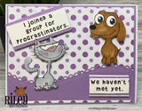 Riley & Company, Rubber Stamps, Tucker The Dog