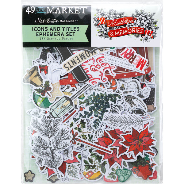 49 And Marketing Die-Cuts, Icons, Mistletoe And Memories (VBM-32697)