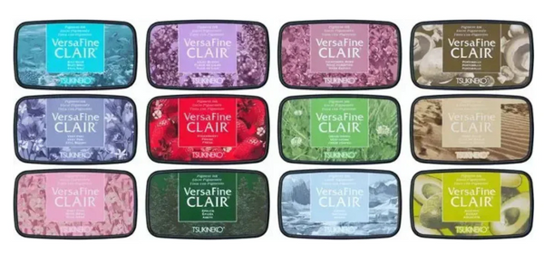 Tsukineko, Versafine Clair Ink Pad (Pigment Ink), Assorted Colors