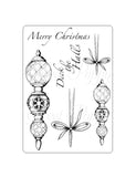 Sweet Poppy Stencil: A6 Stamp, Victorian Bauble