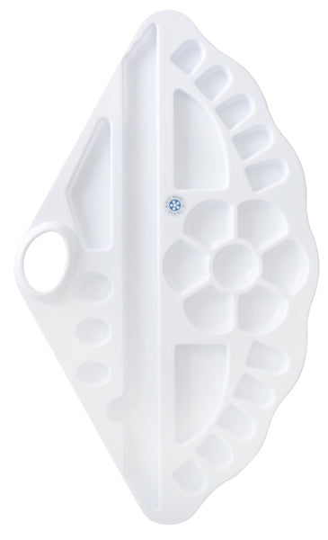 Yasutomo, Plastic Palette, Fan - 8 1/2" x 14 1/4"