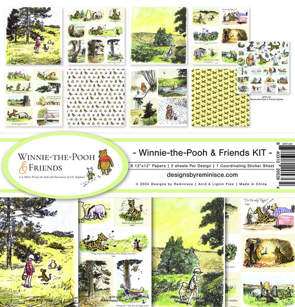 Reminisce Collection Kit 12"X12", Winnie The Pooh And Friends