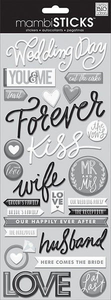 Me and My BIG Ideas, mambiSTICKS, Epoxy Stickers, Wedding Day