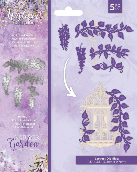 Crafter's Companion, Nature's Garden Wisteria Die,  Whimsical Wisteria
