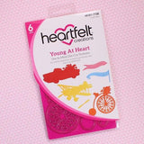 Heartfelt Creations, Young At Heart Collection, Cling Stamps & Dies Set Combo, Young At Heart