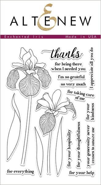 Altenew, Clear Stamps Set, Enchanted Iris