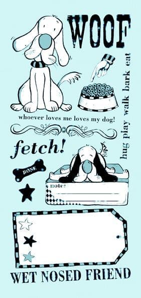 PaperArtsy, Dog, Unmounted Rubber Stamps
