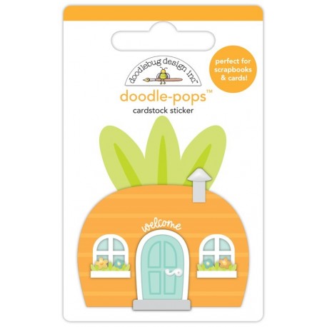 Doodlebug Design, Doodlebug Doodle-Pops 3D Stickers, Carrot Top