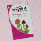 Heartfelt Creations, Dazzling Dahlia Collection, Cling Stamps & Dies Set Combo, Dahlia and Leaves