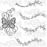 Heartfelt Creations, Butterfly Dreams Collection, Stamps & Dies Combo, Butterfly Kisses
