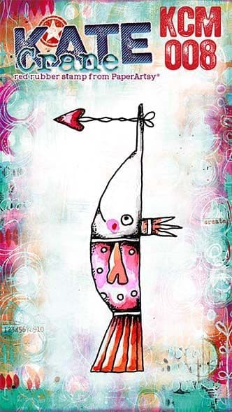 PaperArtsy, Kate Crane Mini 008 (trimmed, on EZ)