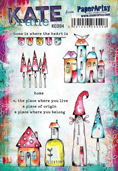 PaperArtsy, Kate Crane 004 (A5 set, trimmed, on EZ)