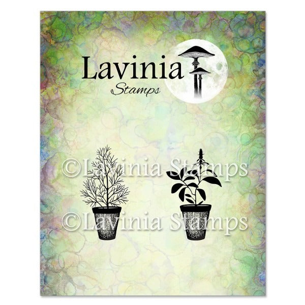 Lavinia Stamp, Clear Stamp, Dill & Sage Pots (LAV939)