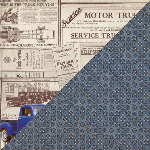 Authentique, Rugged Collection, Double-Sided Cardstock 12"X12", Rugged Seven