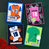 Spellbinders Etched Dies, Game Days Collection By Justine Dvorak, Jersey Numbers Set (S4-1295)
