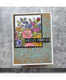 Stampers Anonymous, Tim Holtz Cling Stamps 7"X8.5" & Grid Block, Floristry (CMS485)