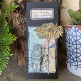 PaperArtsy, Zini 50 (Zinski Mini 50), Red Rubber Stamp