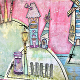 PaperArtsy, Zini 54 (Zinski Mini 54), Red Rubber Stamp