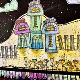 PaperArtsy, Zini 54 (Zinski Mini 54), Red Rubber Stamp