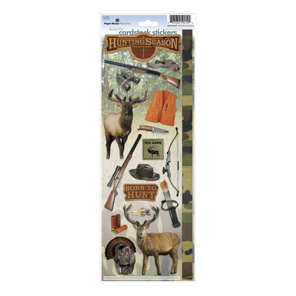 Paper House Cardstock Stickers 4.625"X13", Hunting Season - Scrapbooking Fairies