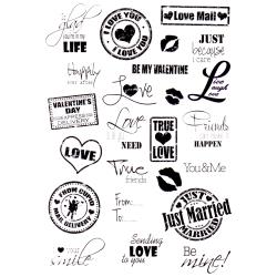 Joy Crafts, Clear Stamps 8.25"X5.75", Sending Love