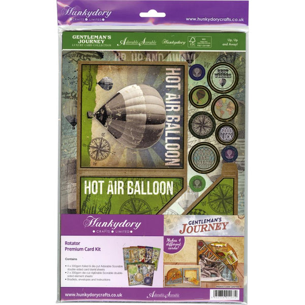 Hunkydory Gentleman's Journey Premium A4 Card Kit, Rotator