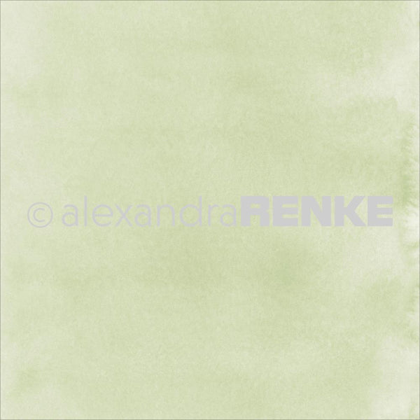 Alexandra Renke, Mimi's Basic Design Paper 12"X12", Shamrock Green Watercolor