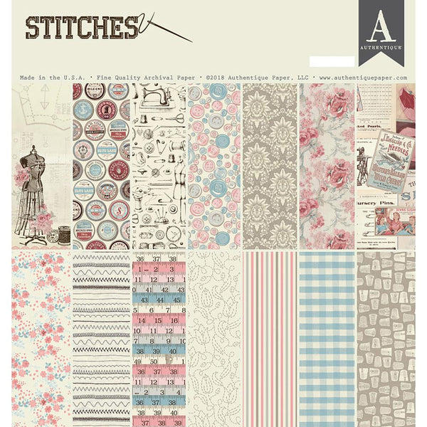 Authentique Collection Kit 12"X12", Stitches