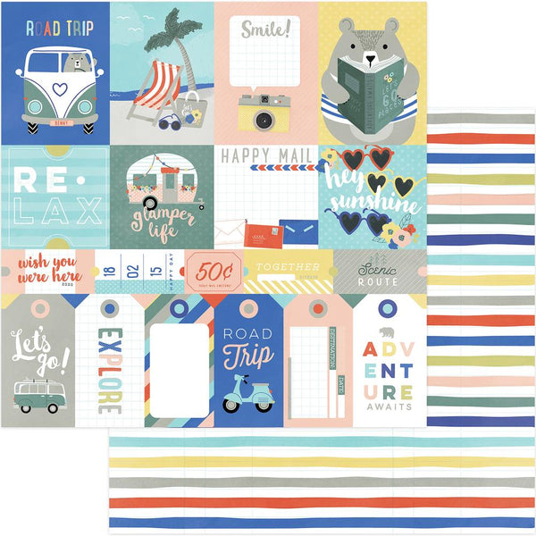 Photo Play Let's Go! Double-Sided Cardstock 12"X12", Let's Go